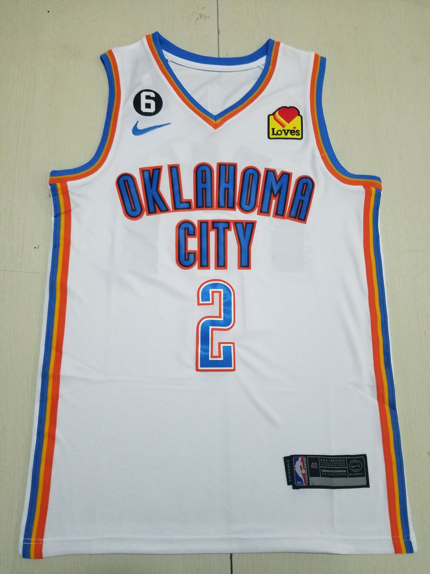 Men Oklahoma City Thunder 2 Shai Gilgeous-Alexander White Nike 2022 NBA Jersey